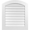 Ekena Millwork Arch Top Surface Mount PVC Gable Vent: Functional, w/ 3-1/2"W x 1"P Standard Frame, 28"W x 32"H GVPAR28X3201SF - alternate 1